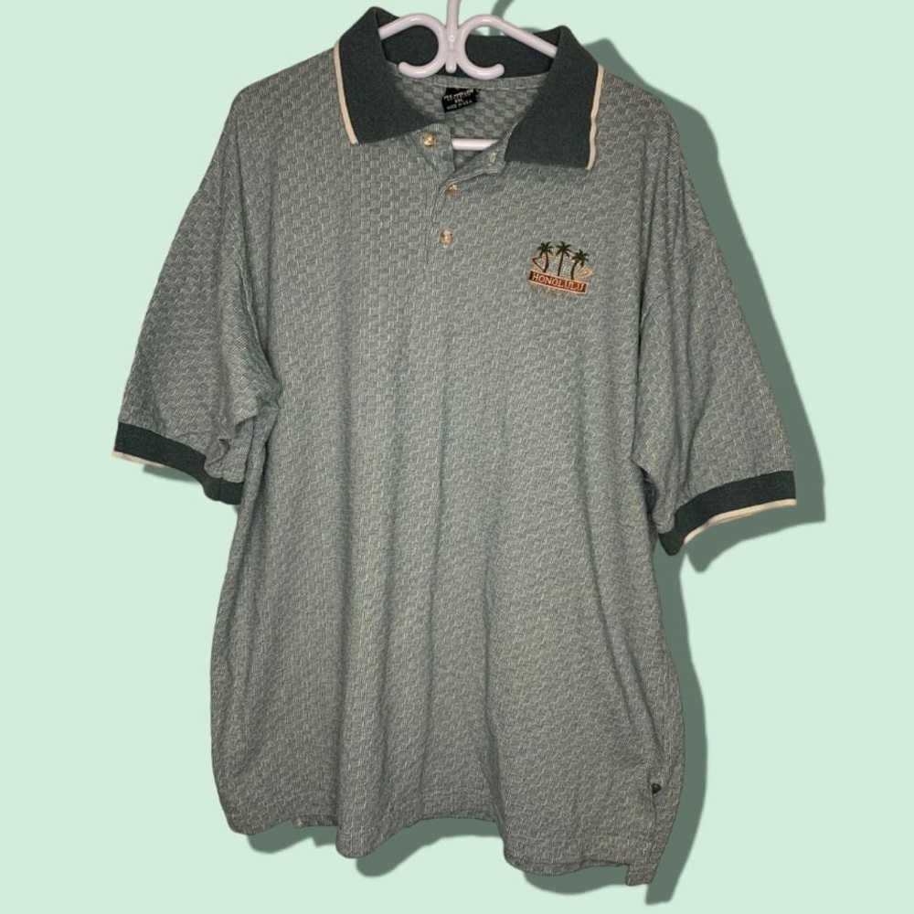 Vintage Honolulu  Hawaii Made in USA Polo, Size XXL